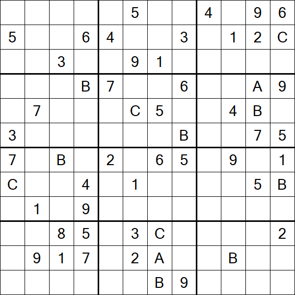 Sudoku 12x12 - Hard