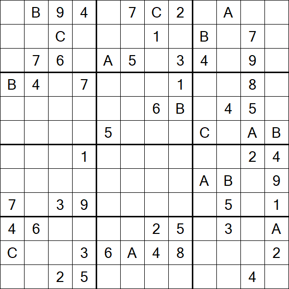 Sudoku 12x12 - Hard