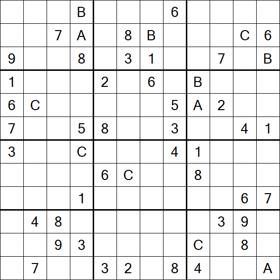 Sudoku 12x12 - Hard
