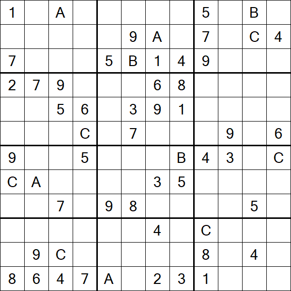 Sudoku 12x12 - Difficile