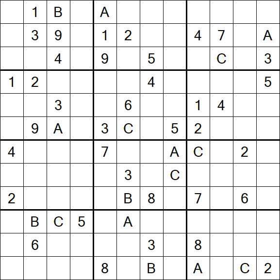 Sudoku 12x12 - Difficile