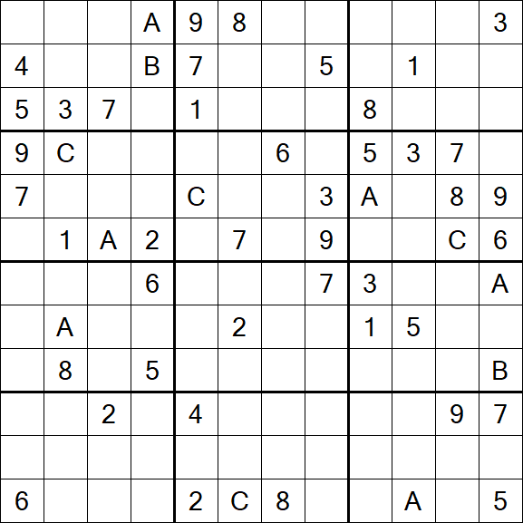 Sudoku 12x12 - Difficile