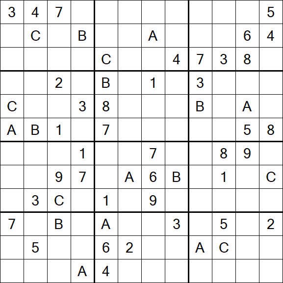 Sudoku 12x12 - Hard