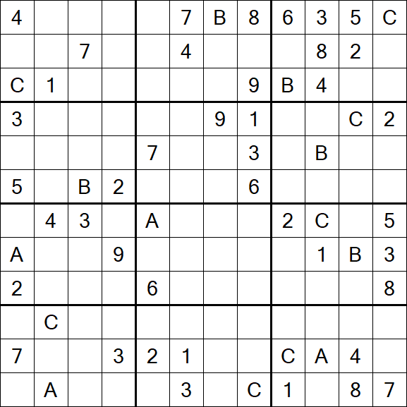 Sudoku 12x12 - Hard