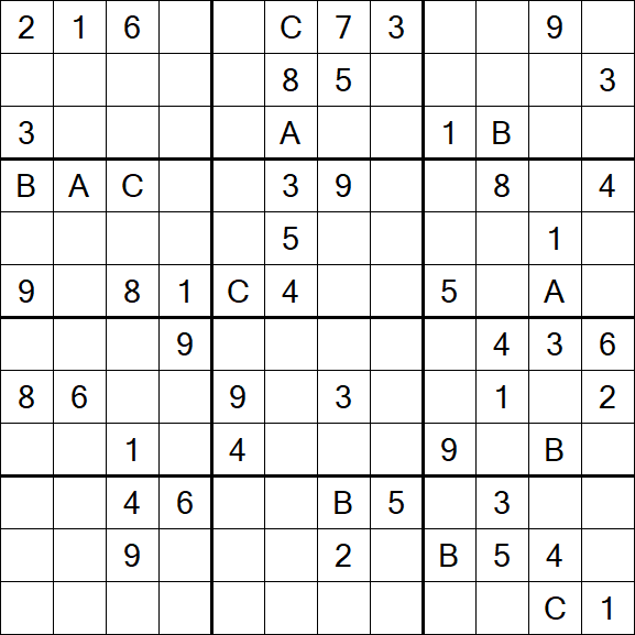 Sudoku 12x12 - Hard