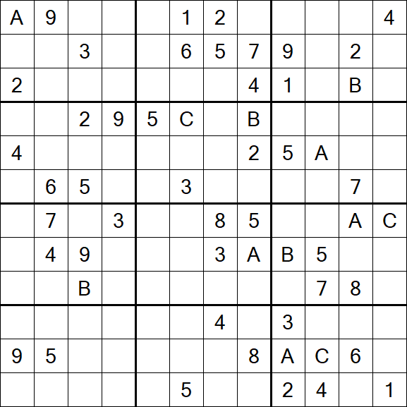 Sudoku 12x12 - Difícil