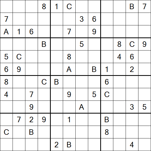 Sudoku 12x12 - Hard