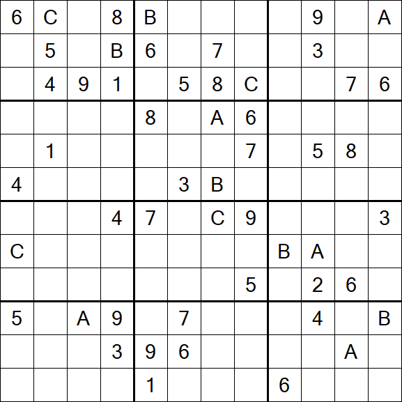 Sudoku 12x12 - Hard