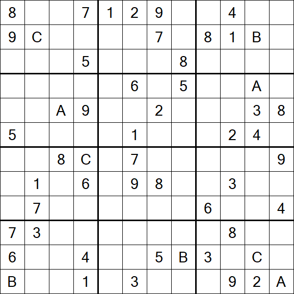 Sudoku 12x12 - Difícil