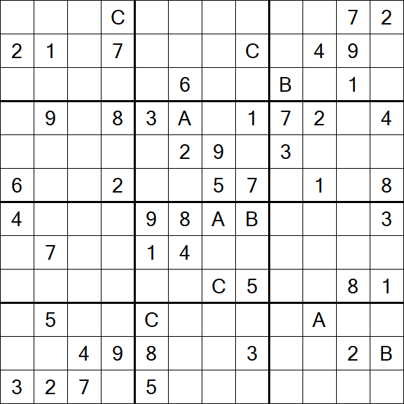 Sudoku 12x12 - Schwierig