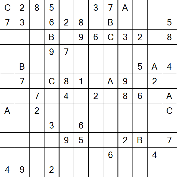 Sudoku 12x12 - Schwierig