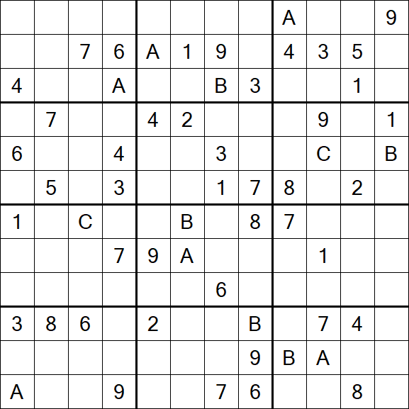 Sudoku 12x12 - Schwierig