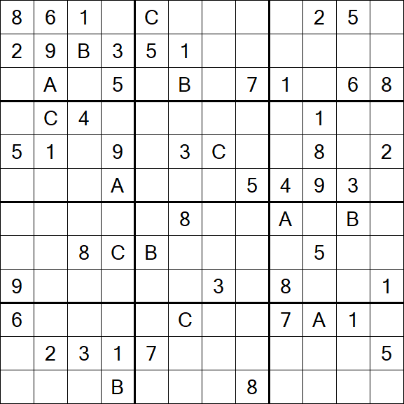 Sudoku 12x12 - Schwierig