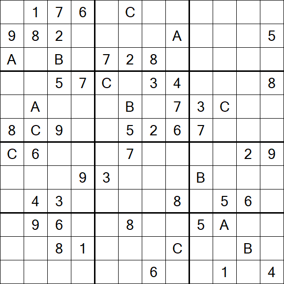 Sudoku 12x12 - Schwierig