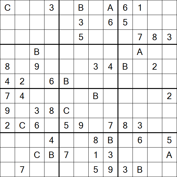Sudoku 12x12 - Schwierig