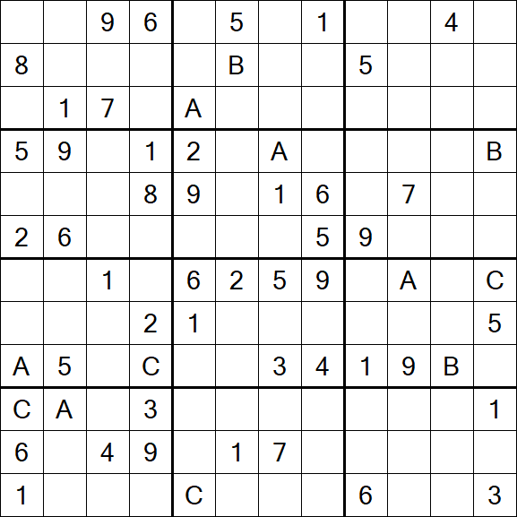 Sudoku 12x12 - Schwierig