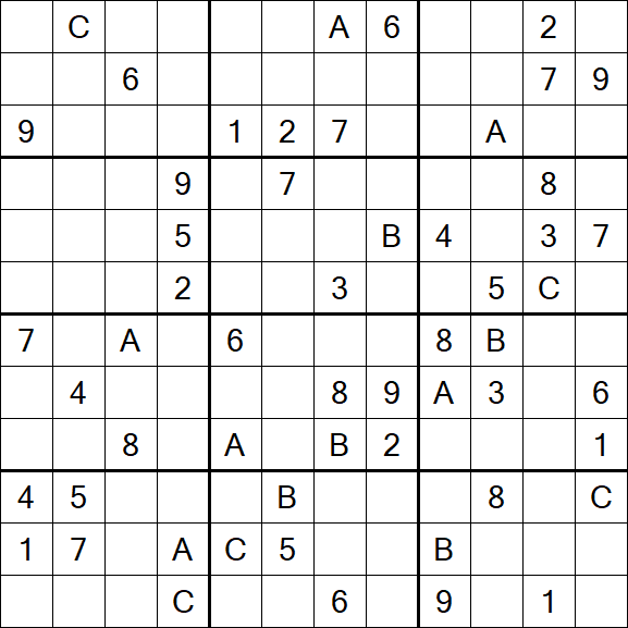 Sudoku 12x12 - Difficile