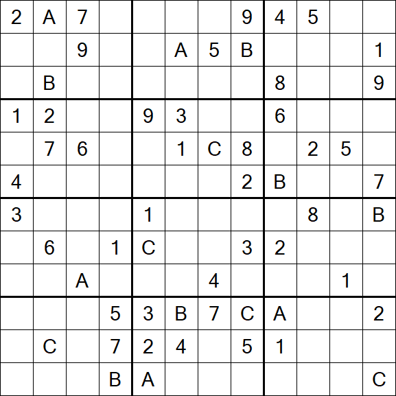Sudoku 12x12 - Hard