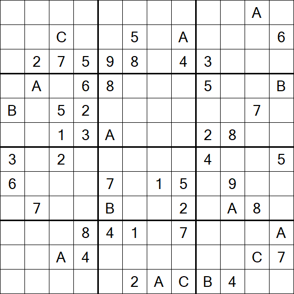 Sudoku 12x12 - Difficile