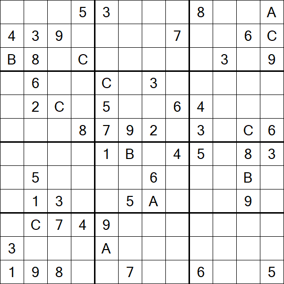 Sudoku 12x12 - Difficile