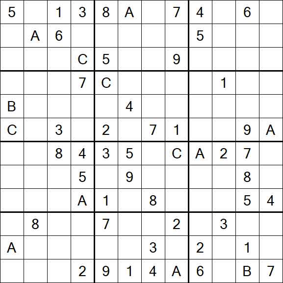 Sudoku 12x12 - Difficile