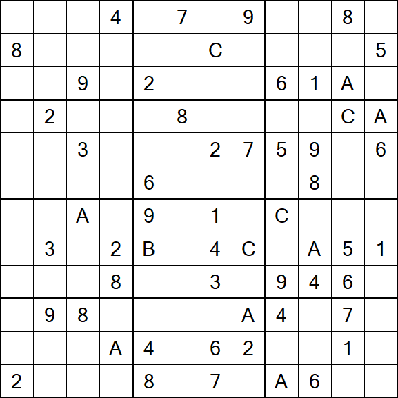 Sudoku 12x12 - Difficile