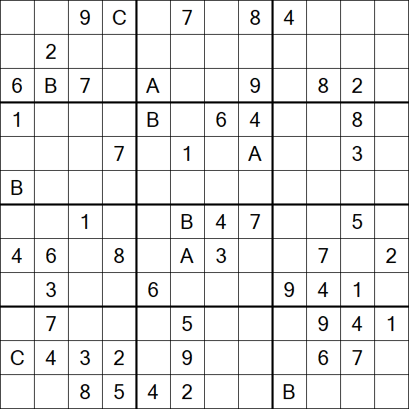 Sudoku 12x12 - Difficile