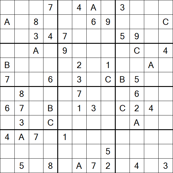 Sudoku 12x12 - Hard