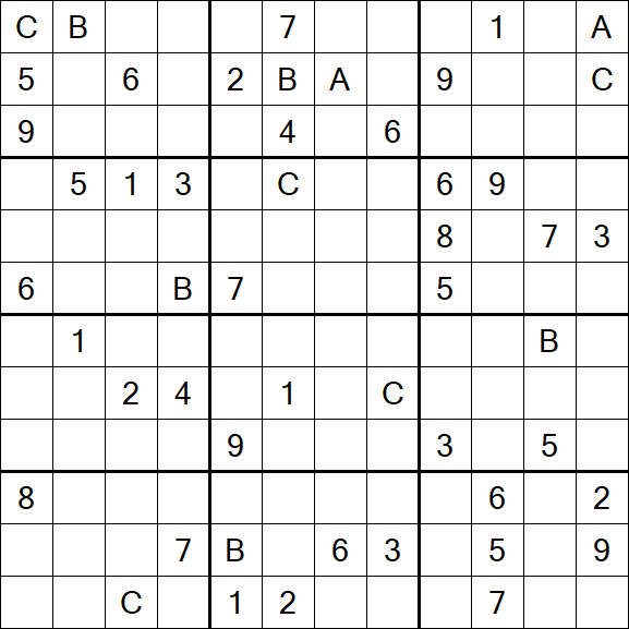 Sudoku 12x12 - Hard
