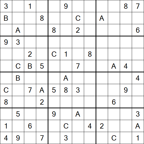 Sudoku 12x12 - Hard