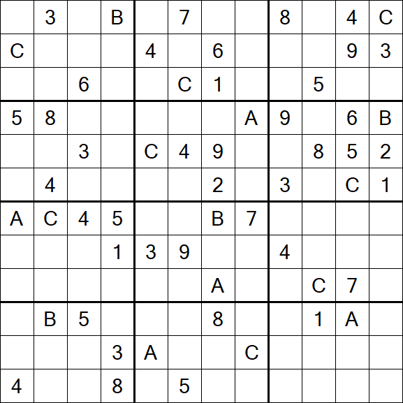 Sudoku 12x12 - Hard