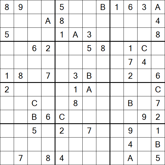 Sudoku 12x12 - Schwierig