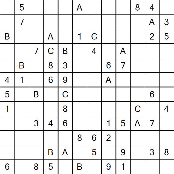 Sudoku 12x12 - Schwierig
