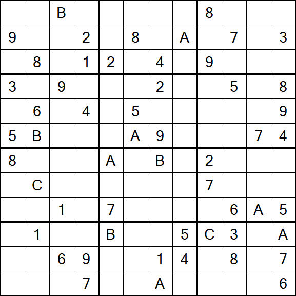 Sudoku 12x12 - Hard