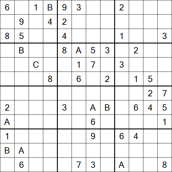 Sudoku 12x12 - Difficile