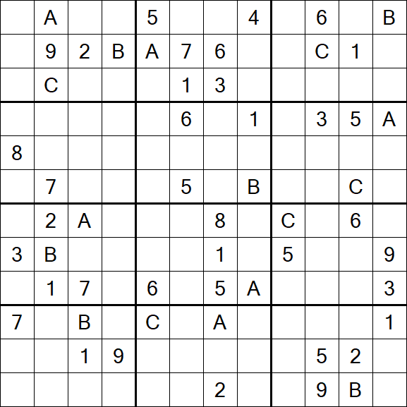 Sudoku 12x12 - Difficile