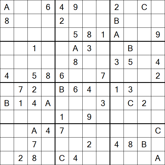 Sudoku 12x12 - Schwierig
