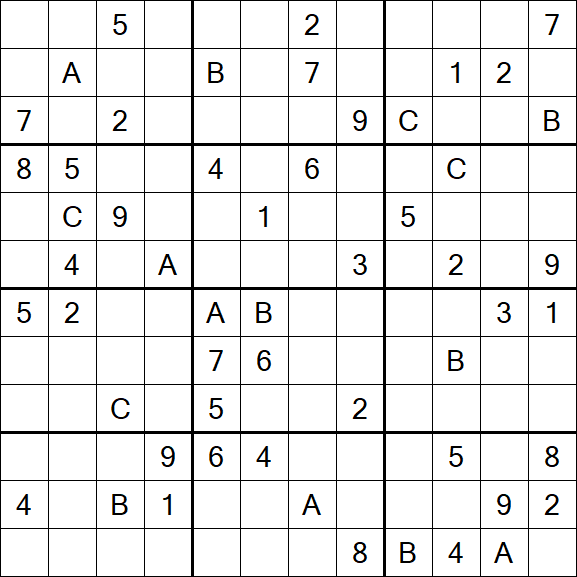 Sudoku 12x12 - Schwierig