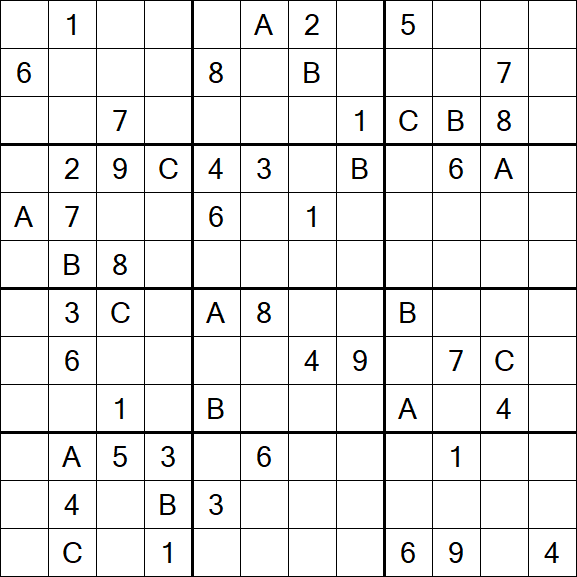 Sudoku 12x12 - Schwierig