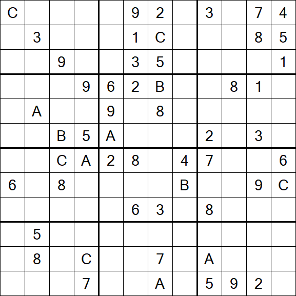 Sudoku 12x12 - Difícil
