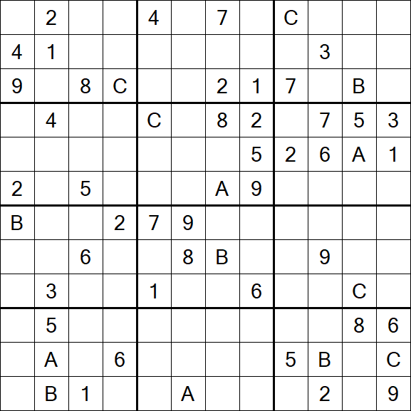 Sudoku 12x12 - Difícil