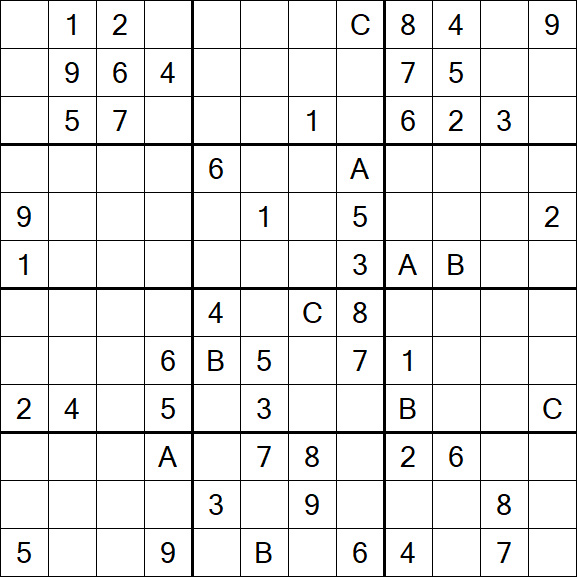 Sudoku 12x12 - Difícil