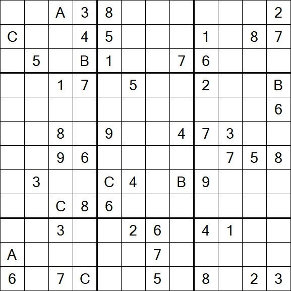 Sudoku 12x12 - Schwierig