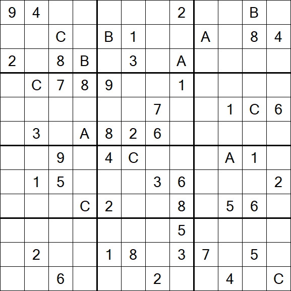 Sudoku 12x12 - Difficile