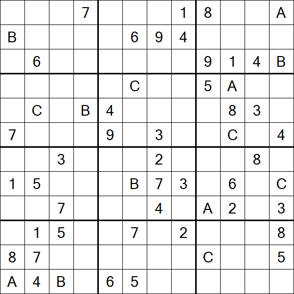 Sudoku 12x12 - Difícil