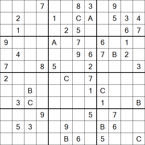 Sudoku 12x12 - Difícil