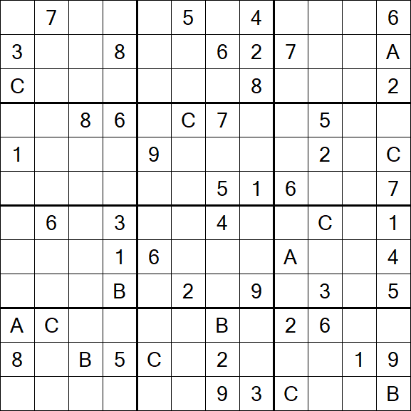Sudoku 12x12 - Hard