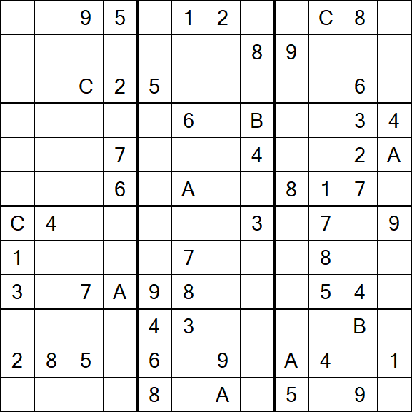 Sudoku 12x12 - Hard