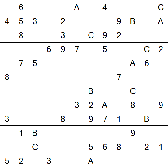 Sudoku 12x12 - Hard