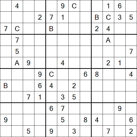 Sudoku 12x12 - Hard